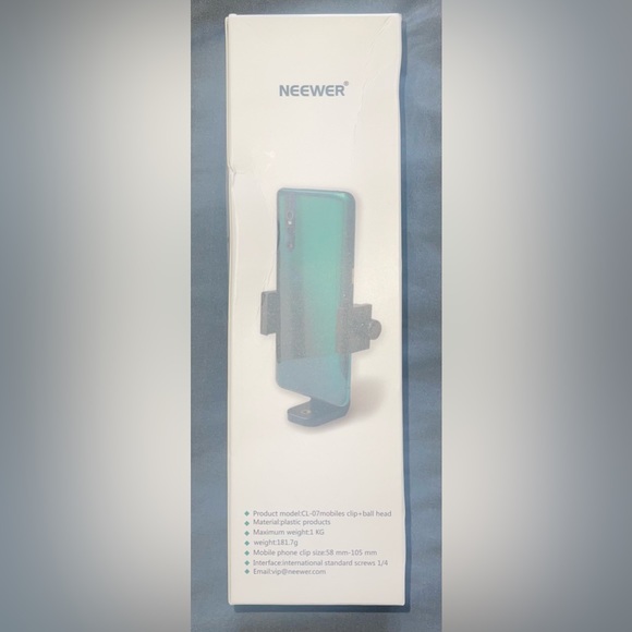 Neewer Smartphone Clip Holder Vertical Bracket Adapter - NWT - Picture 7 of 8